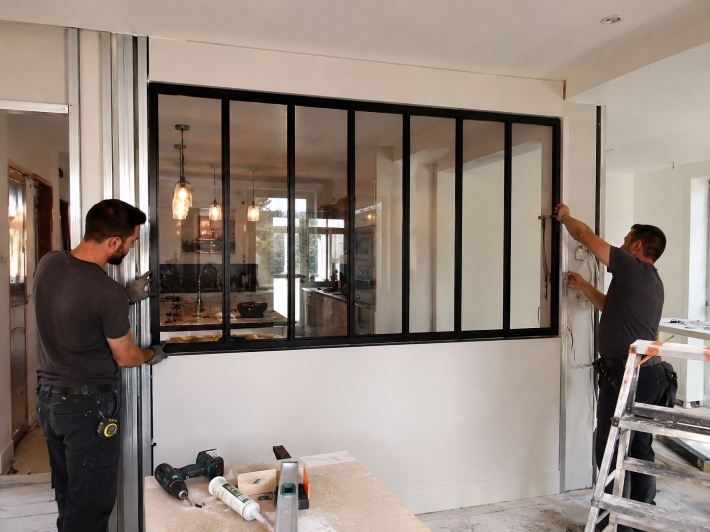installation verrière d'atelier